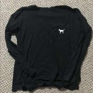 Victoria's Secret PINK Black Long Sleeve Shirt